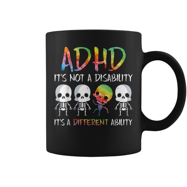 Adhd It's Not Disability It's A Different Abilitykeleton コーヒーマグ