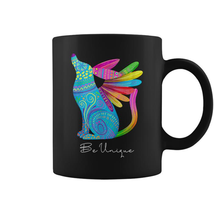 Alebrije Mexicano Perro -E Único Y Diferente México Frase Taza de café