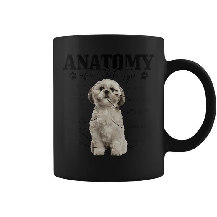 Anatomia Di Unhih Tzu Cane Divertente Carino Pitbull Mamma Pitbull Papà Tazze