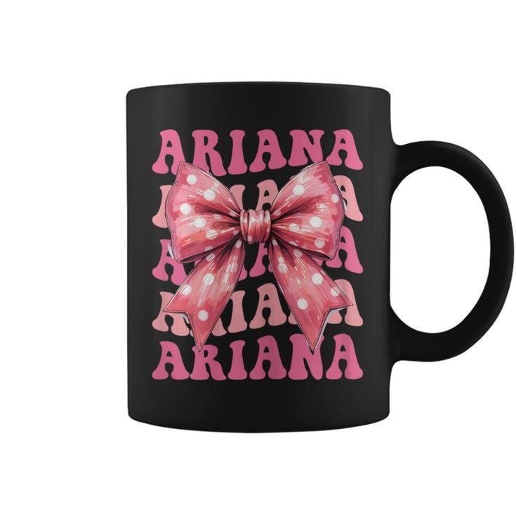 Ariana Lazo De Coqueta Con Nombre Estético Para Es Y Niñas Taza de café