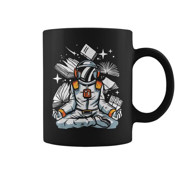 Astronaut Reader Books Lover Book Reading Nerd Literature Graphic Print Coffee Mug