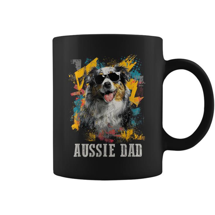 Australianhepherd Dad Dog Divertente Proprietario Festa Del Papà Tazze