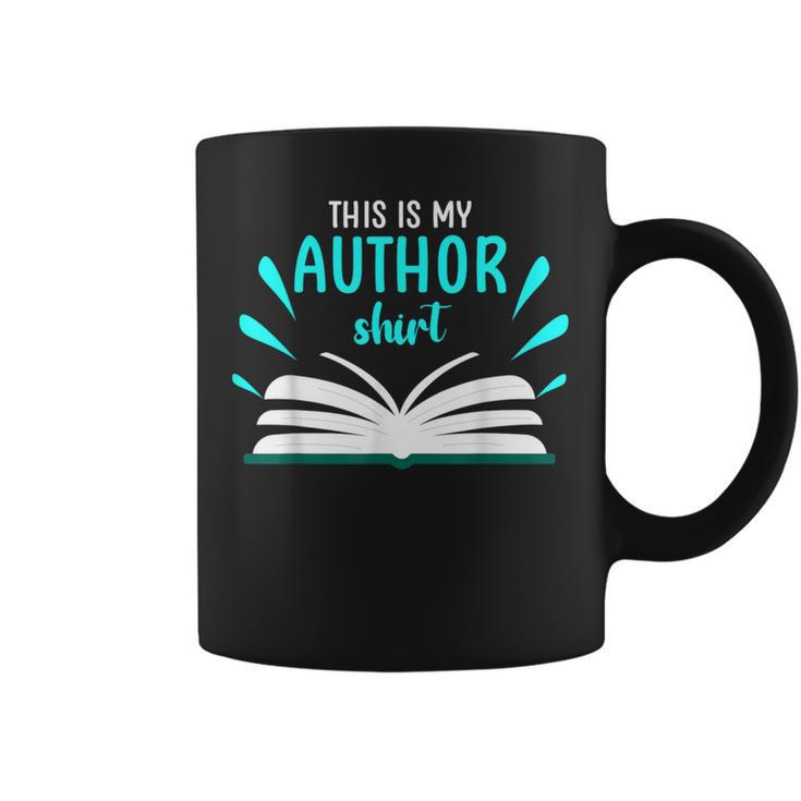 This Is My Author Shirt Write Book Graphic Print Coffee Mug