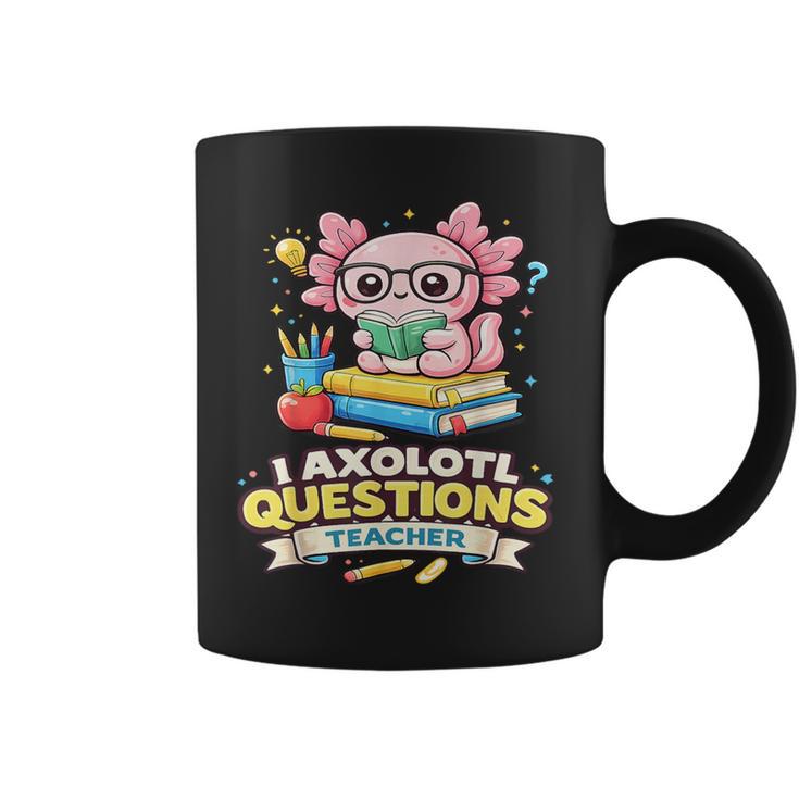 I Axolotl Questions Teacher Cute Reading Book Graphic Print Coffee Mug