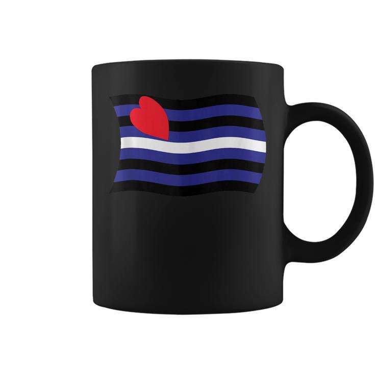 Bandera Ondulada De Cuero Orgullo Bondageadismo Masoquismo Bdsm In Mangas Taza de café