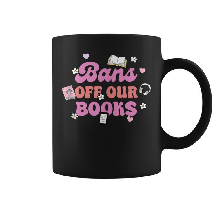 Bans Off Our Books Quote Graphic Print Coffee Mug
