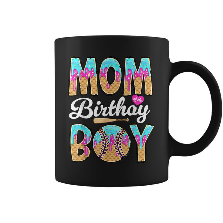 Baseball Ice Cream Drip Mom Of The Birthday Boy Baseball Coffee Mug
