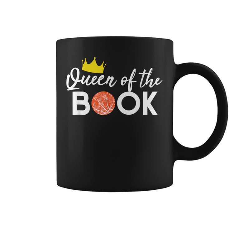 Basketball Scorebook Keeper Tshirt Scoring Queen Of The Book Graphic Print Coffee Mug