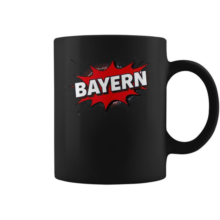Bayern Comic Book Style Splash Graphic Print Coffee Mug