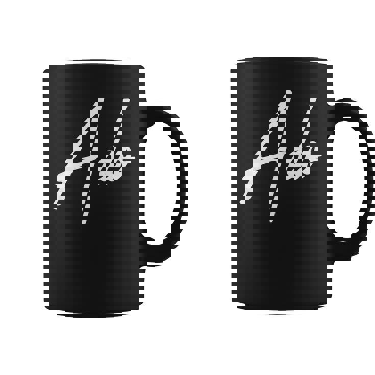 Beautiful Handwritten Font Ado Calligraphy コーヒーマグ