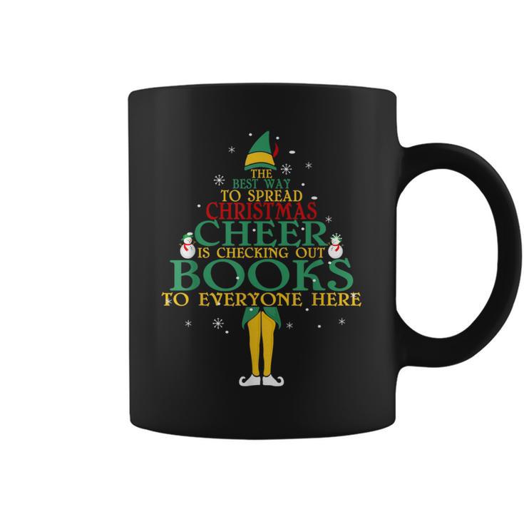The Best Way To Spread Christmas Cheer Is Checking Out Books Graphic Print Coffee Mug