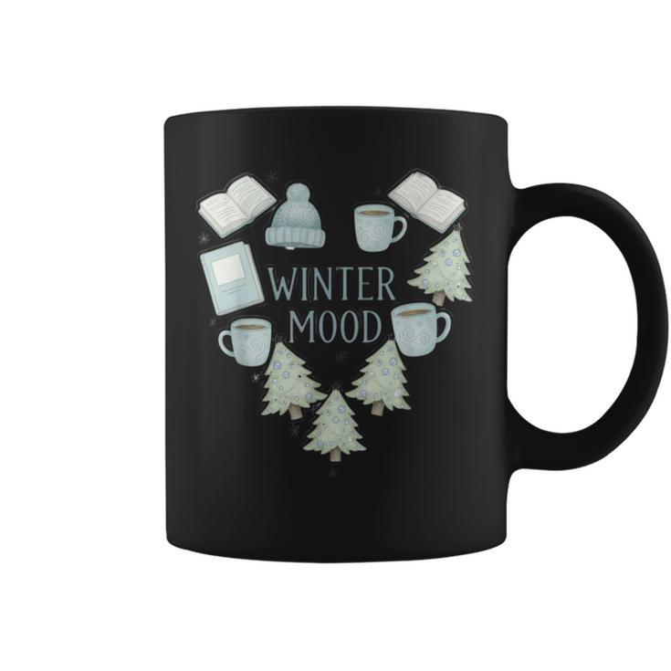 Big Winter Mood Book Lover's Graphic Print Coffee Mug