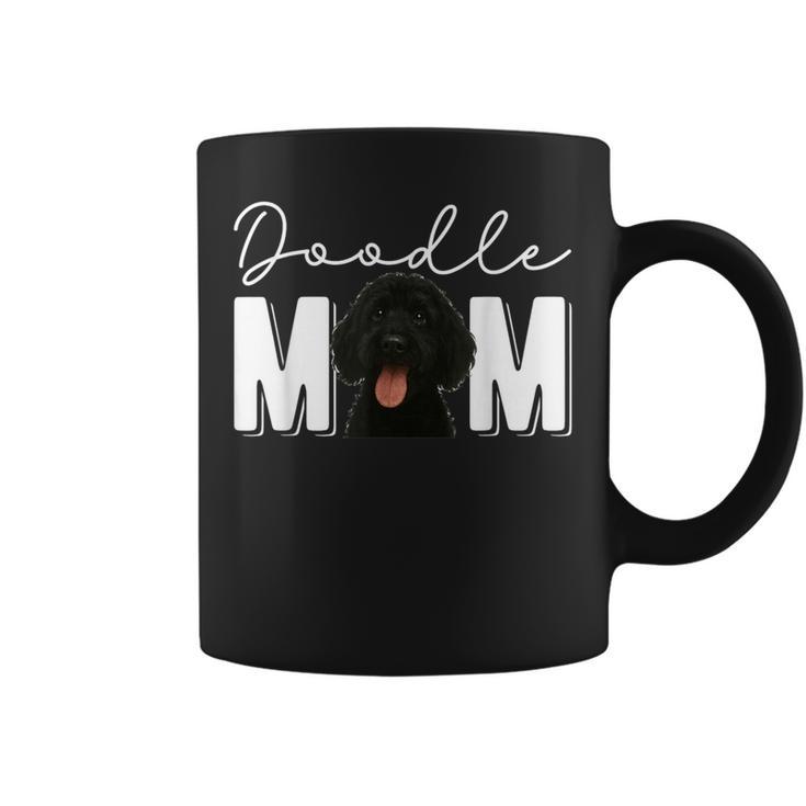 Black Doodle Mom Black Goldendoodle Owner Black Doodle Lover Coffee Mug
