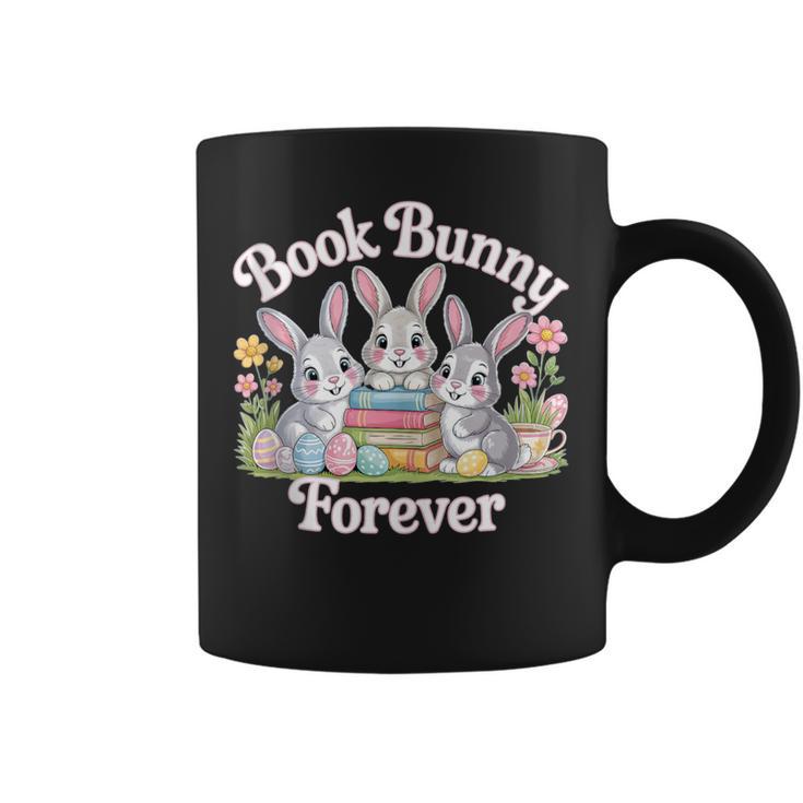 Book Bunny Forever Easter Reading Librarian Bookworm Graphic Print Coffee Mug