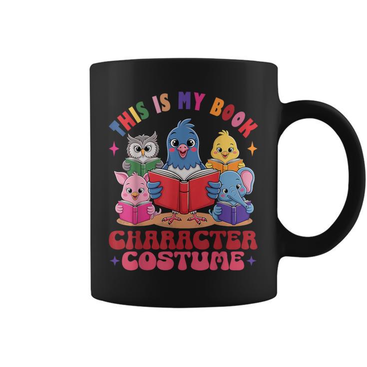 This Is My Book Character Costume Animals Kids Reading Graphic Print Coffee Mug