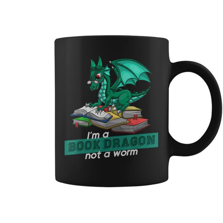 Im A Book Dragon Not A Worm Dragon Graphic Print Coffee Mug