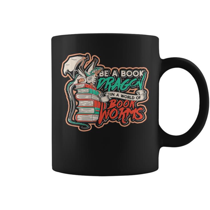 Be a Book Dragon In a World Of Bookworms Meme Of Dragons Graphic Print Coffee Mug