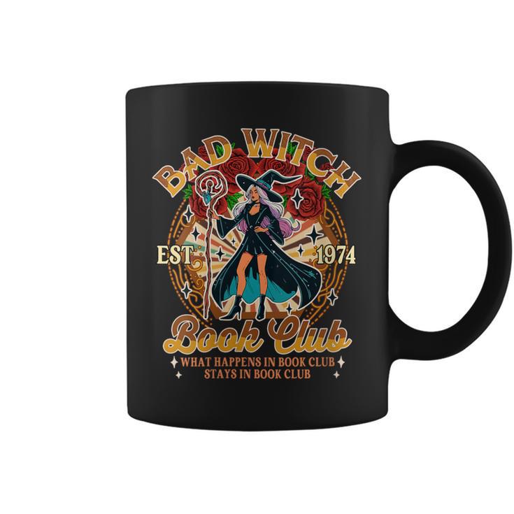 Book Lover Bookish Witchy Reading Bad A Witch Book Club Graphic Print Coffee Mug