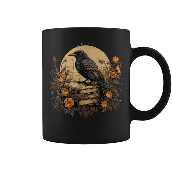 Book Lover Ideas Raven Reading Book Occult Crow Graphic Print Coffee Mug Book Lover Ideas Raven Reading Book Occult Crow Graphic Print Coffee Mug
