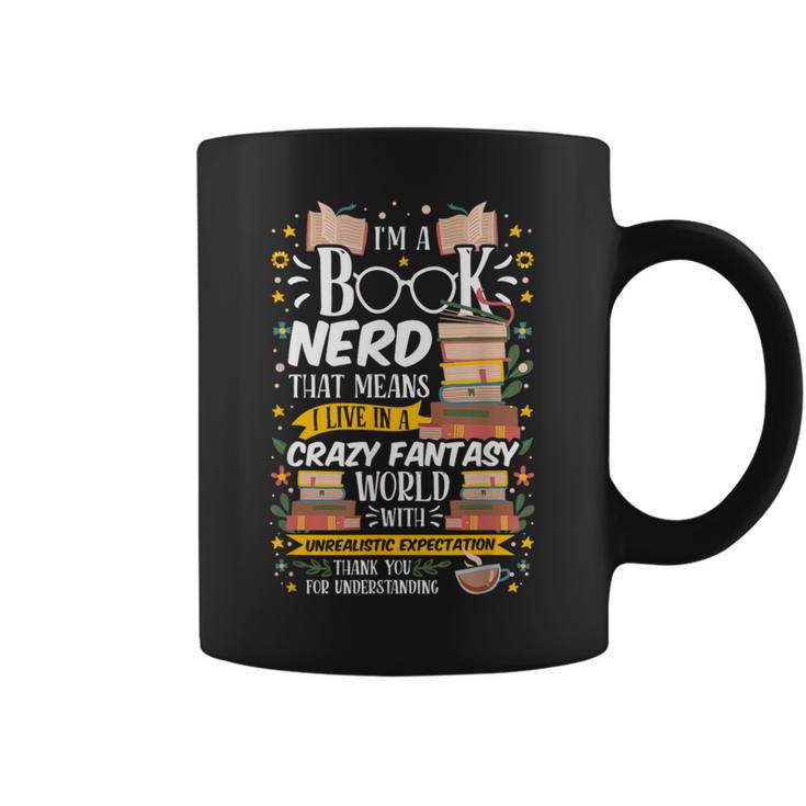Book Nerd Books Reader Writer Student Teacher Reading Author Graphic Print Coffee Mug