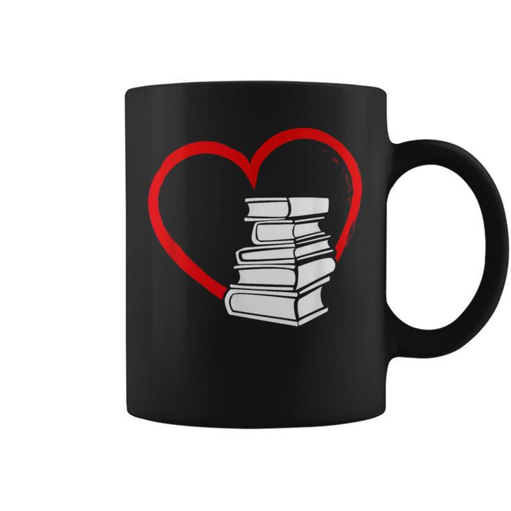 Book Nerd's Book Lover's Valentine's Day Graphic Print Coffee Mug