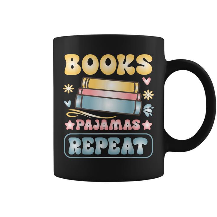 Book And Pajama Books Pajamas Repeat Librarian Graphic Print Coffee Mug