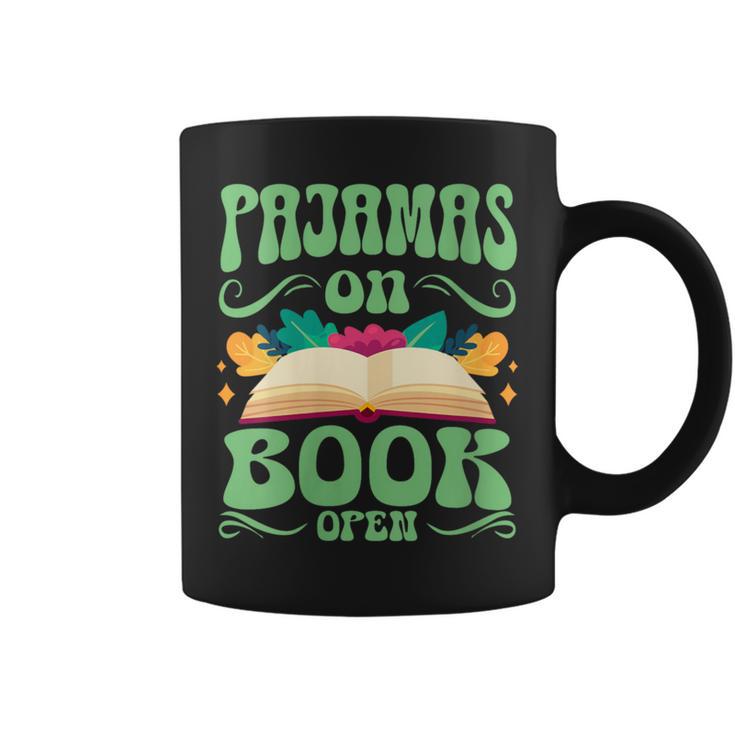 Book And Pajama Pajamas On Book Open Graphic Print Coffee Mug