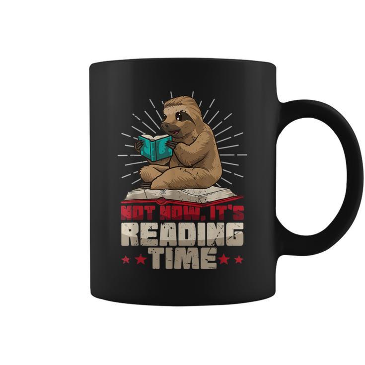 Book Reader Sloth Bookworm Reading Book Club Graphic Print Coffee Mug