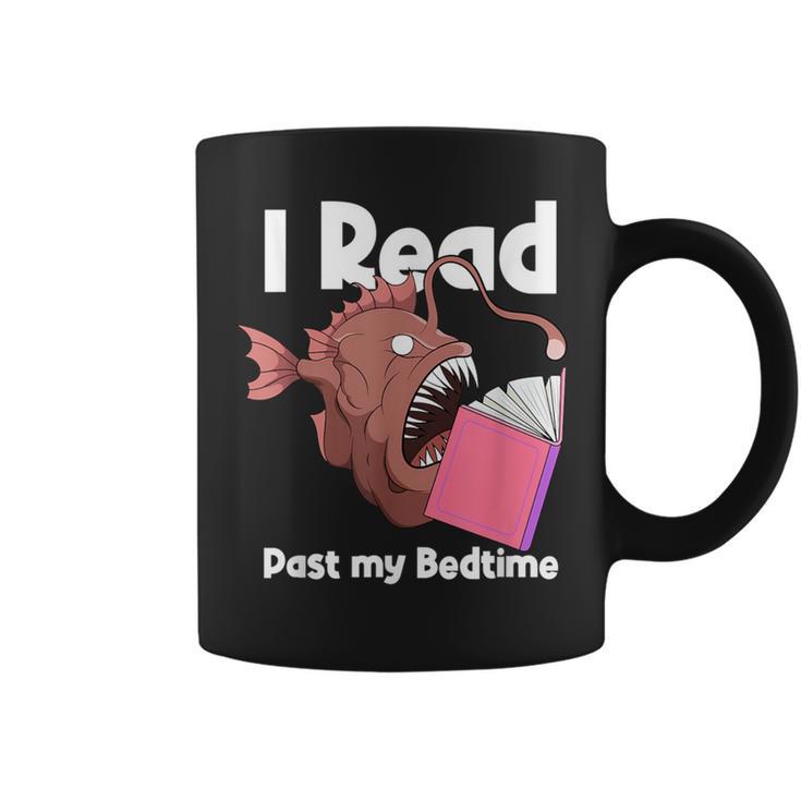 Book Reading Anglerfish I Read Past My Bed Time Librarian Graphic Print Coffee Mug