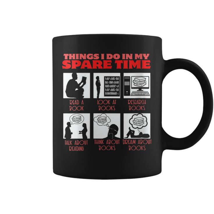 Book Reading Bookworm Reader Spare Time Graphic Print Coffee Mug