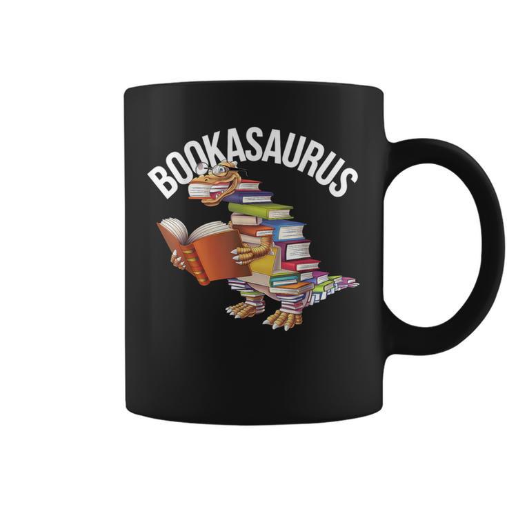 Book Reading Dinosaur T-Rex Dino Bookworm Graphic Print Coffee Mug