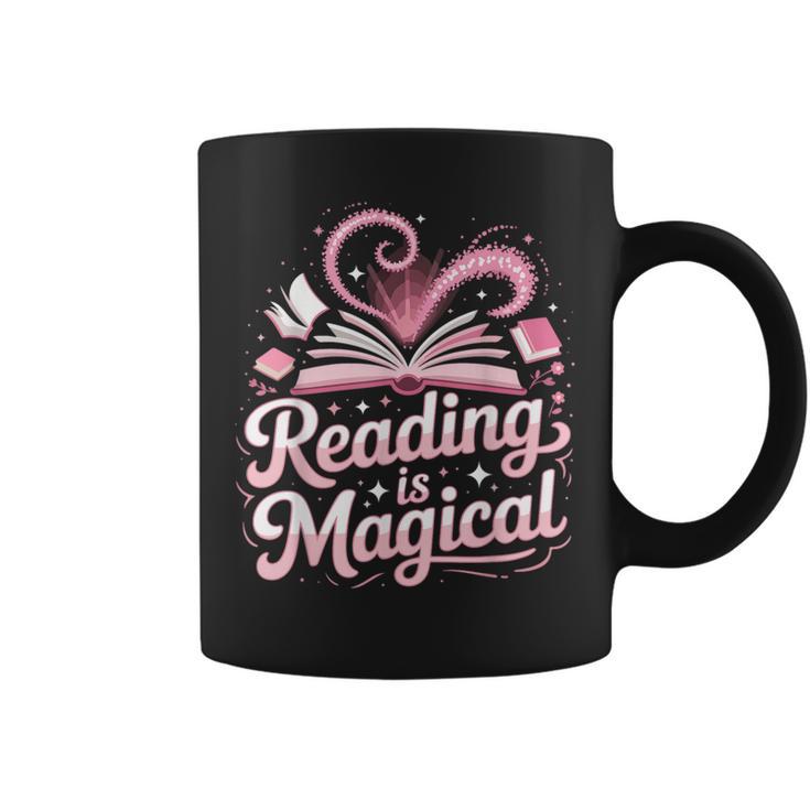 Book Reading Reading Is Magical Graphic Print Coffee Mug