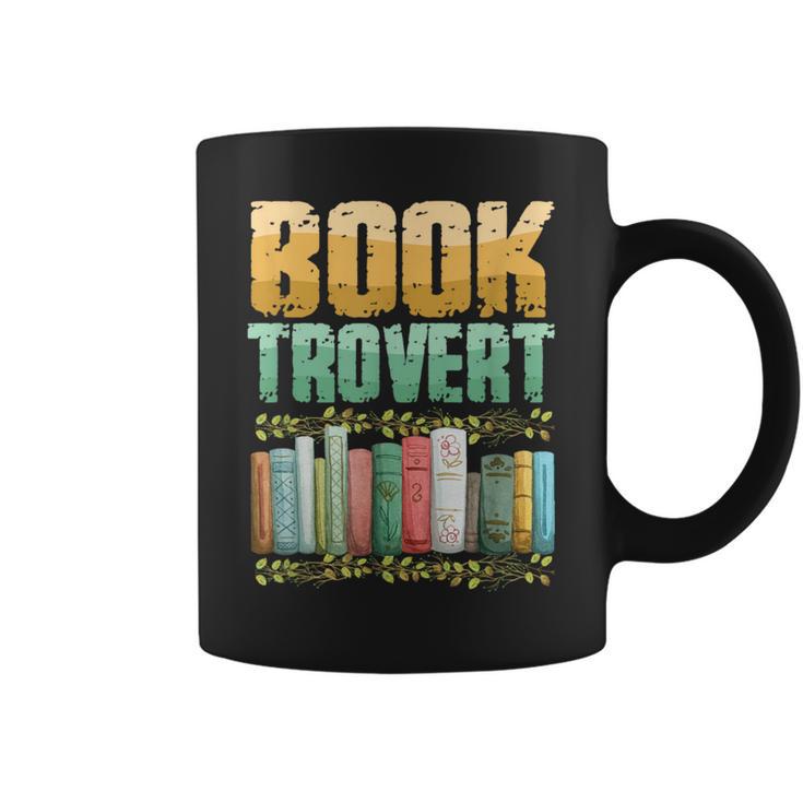 Book Trovert Introvert Reader Graphic Print Coffee Mug