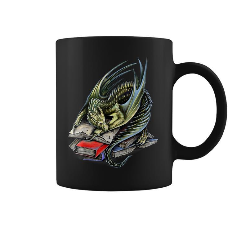 Book Wyrm Magical Dragon Book Worm Reading Tee T-Shirt Graphic Print Coffee Mug