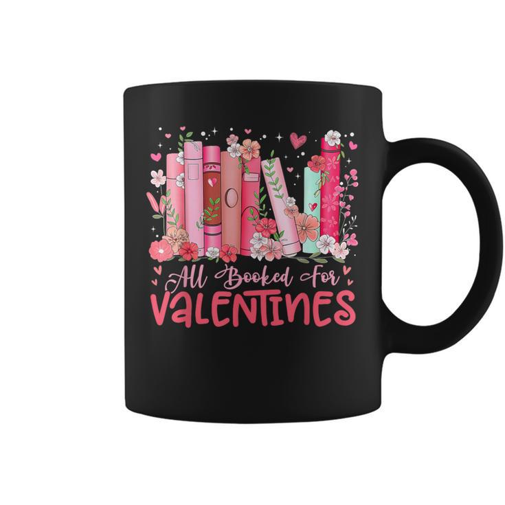 All Booked For Valentine Book Reading Women Girl Teacher Graphic Print Coffee Mug