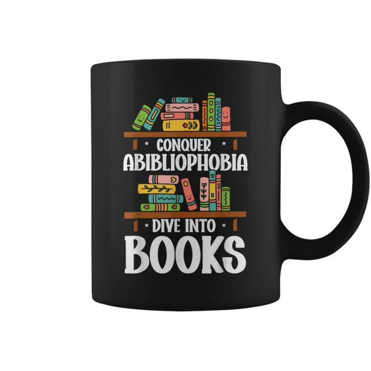 Bookish Book Lover Bookworm Abibliophobia Graphic Print Coffee Mug