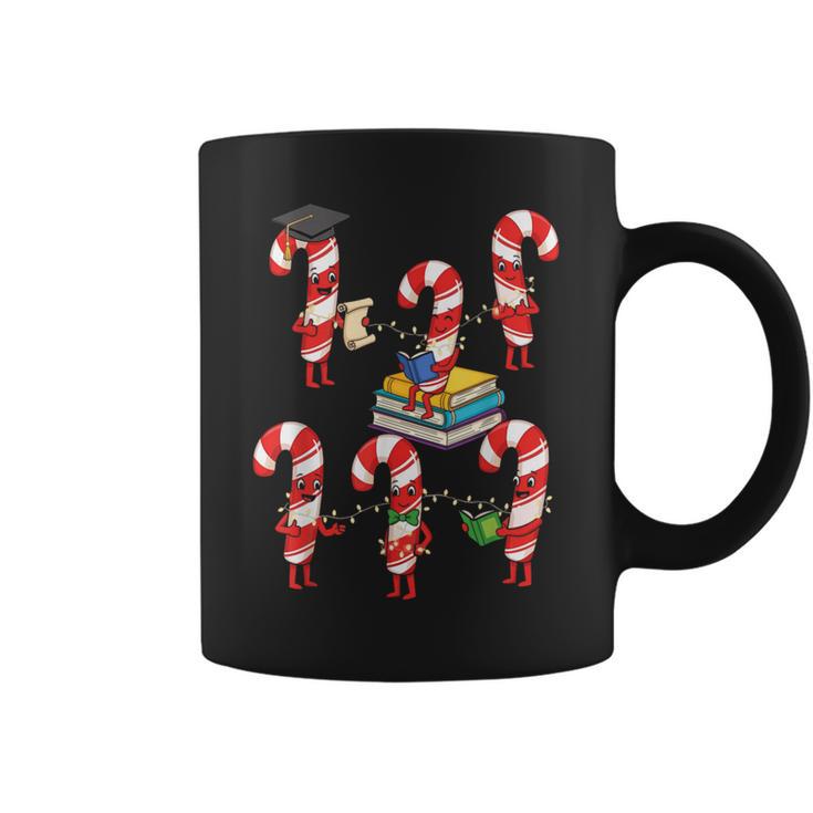 Bookmas Christmas Books Shirt Candy Cane Bookworm Graphic Print Coffee Mug