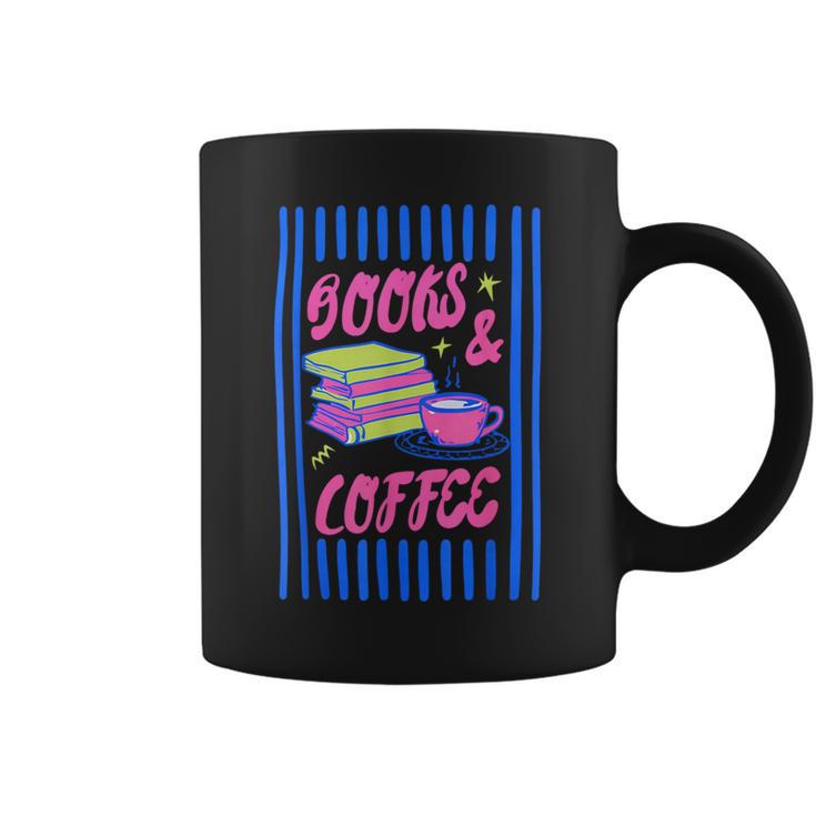 Books And Coffee Bookish Bookworm Reading Book Lover Women Graphic Print Coffee Mug