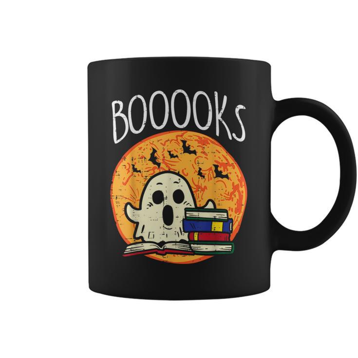 Books Ghost Boooks Halloween Reading Librarian Teacher Book Graphic Print Coffee Mug