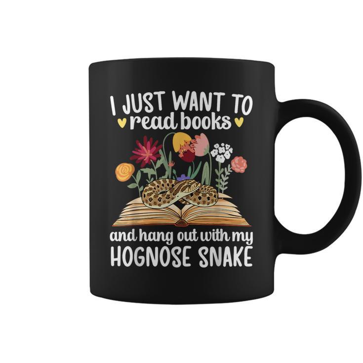 Books And My Hognose Snake Owner Hognose Snake Lover Graphic Print Coffee Mug
