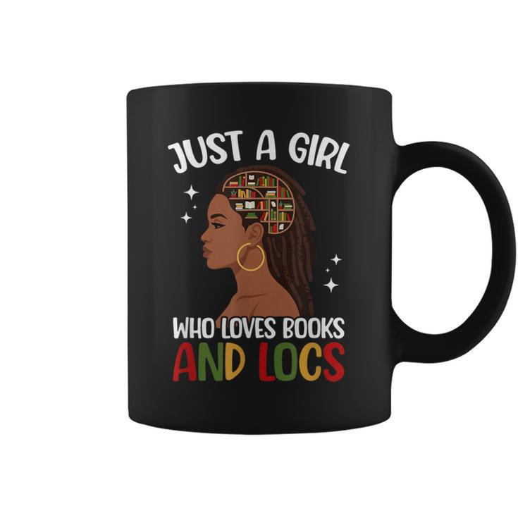 Books And Locs Loc'd Dreadlocs Locd Hair Graphic Print Coffee Mug