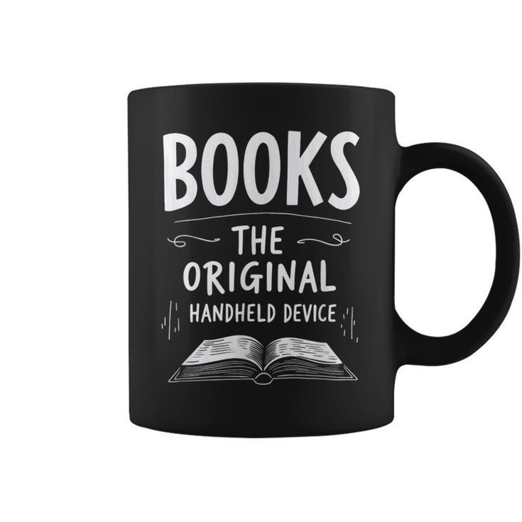 Books The Original Handheld Device Book Reading Graphic Print Coffee Mug
