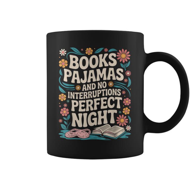 Books And Pajamas Book Lover Reading Reader Graphic Print Coffee Mug