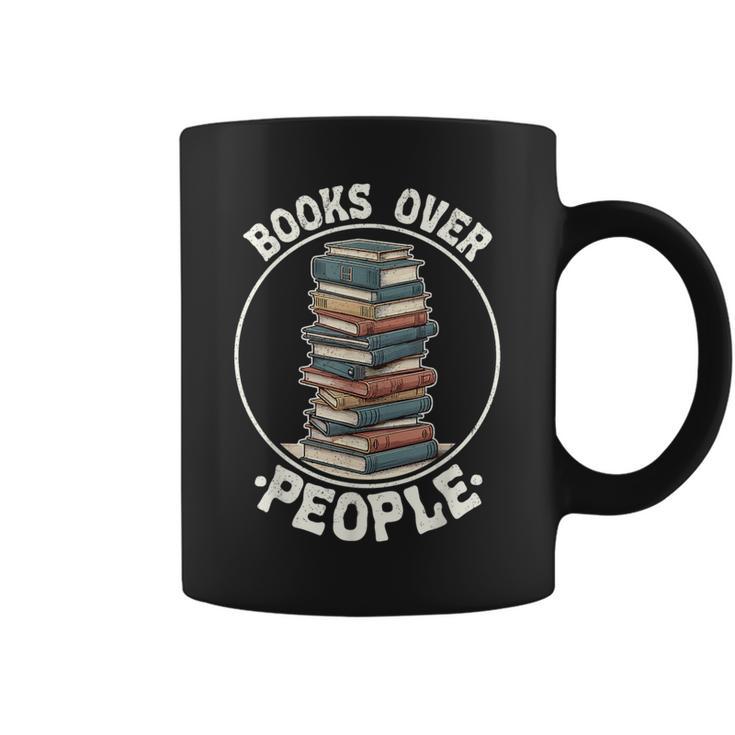 Books Over People Rainbow Reading Bookworm Book Lovers Graphic Print Coffee Mug