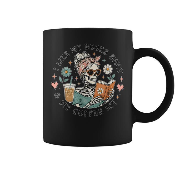 Books Spicy Coffee ICY Book Booktrovert Librarian Bookish Graphic Print Coffee Mug
