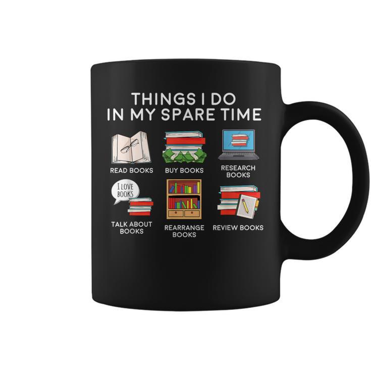 Books Things I Do In My Spare Time Reading Graphic Print Coffee Mug