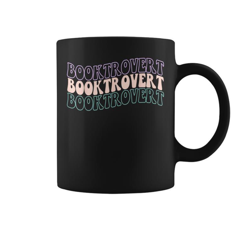 Booktrovert Groovy Read Books Avoid People & I Know Things Graphic Print Coffee Mug