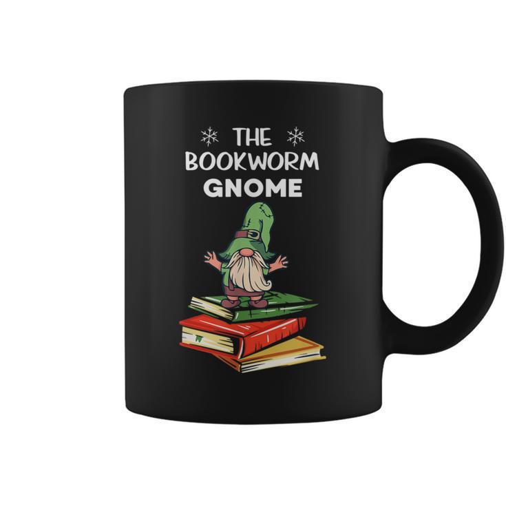 The Bookworm Gnome Christmas Gnome Book Reading Enthusiast Graphic Print Coffee Mug