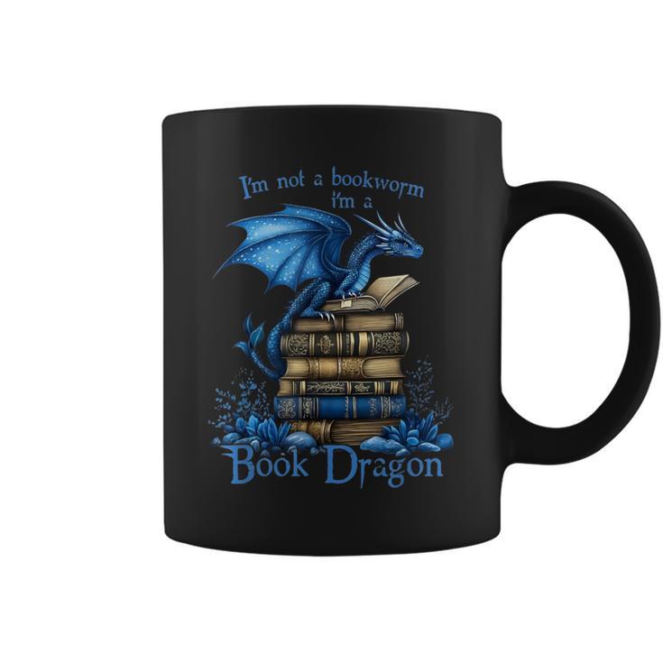 Bookworm I'm a Book Dragon Fantasy Reader Bookish Graphic Print Coffee Mug