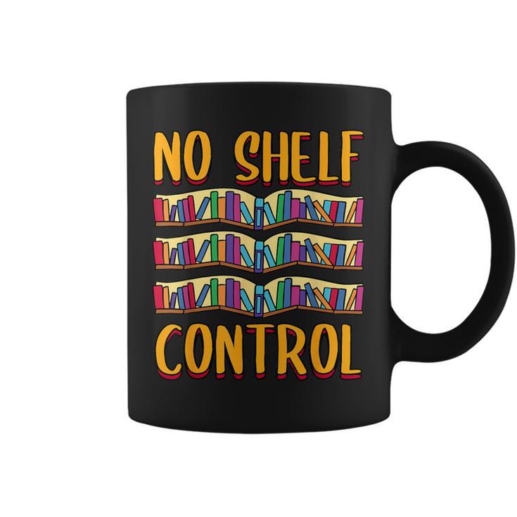 Bookworm No Shelf Control Book Lover Reading Graphic Print Coffee Mug